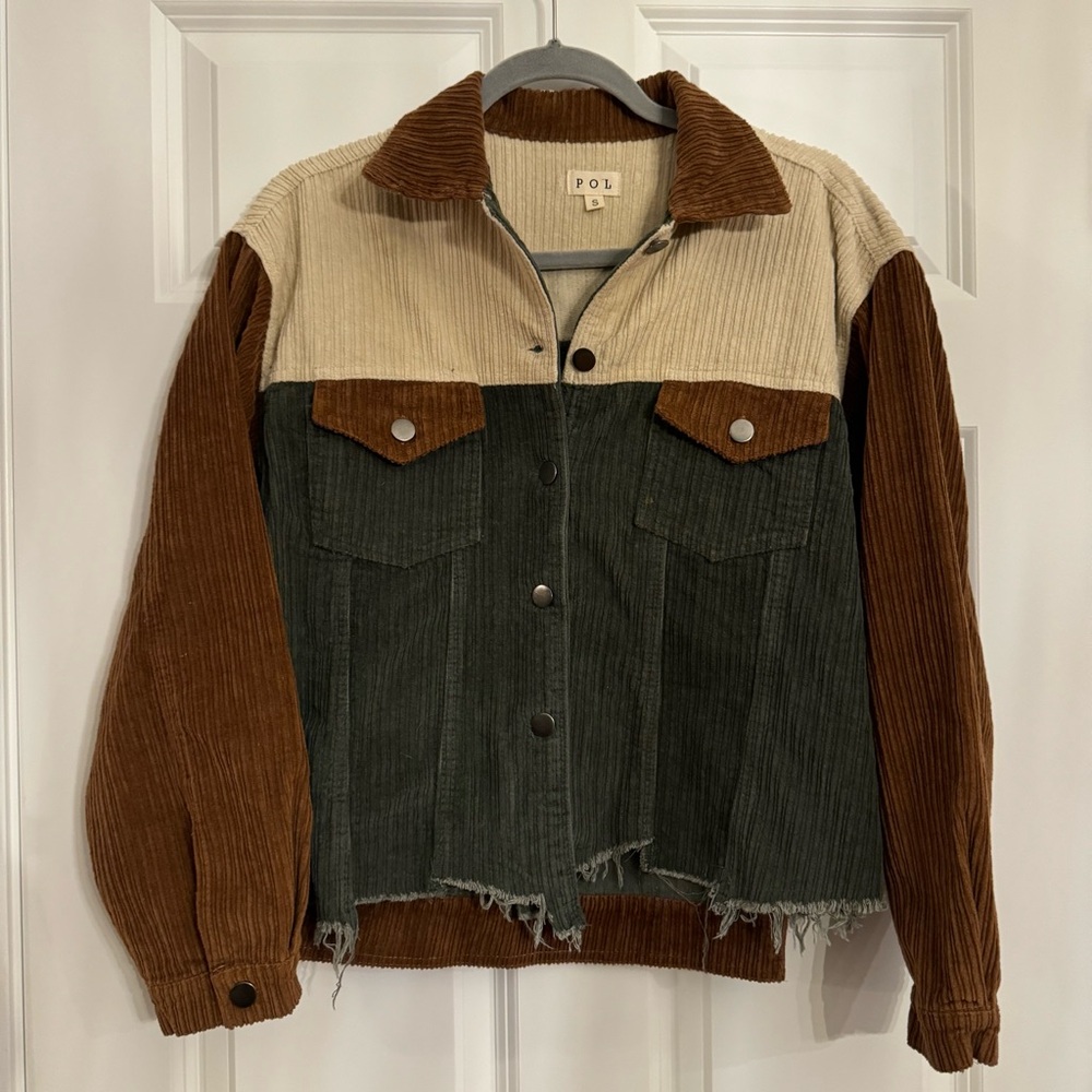 POL Corduroy Cropped Jacket